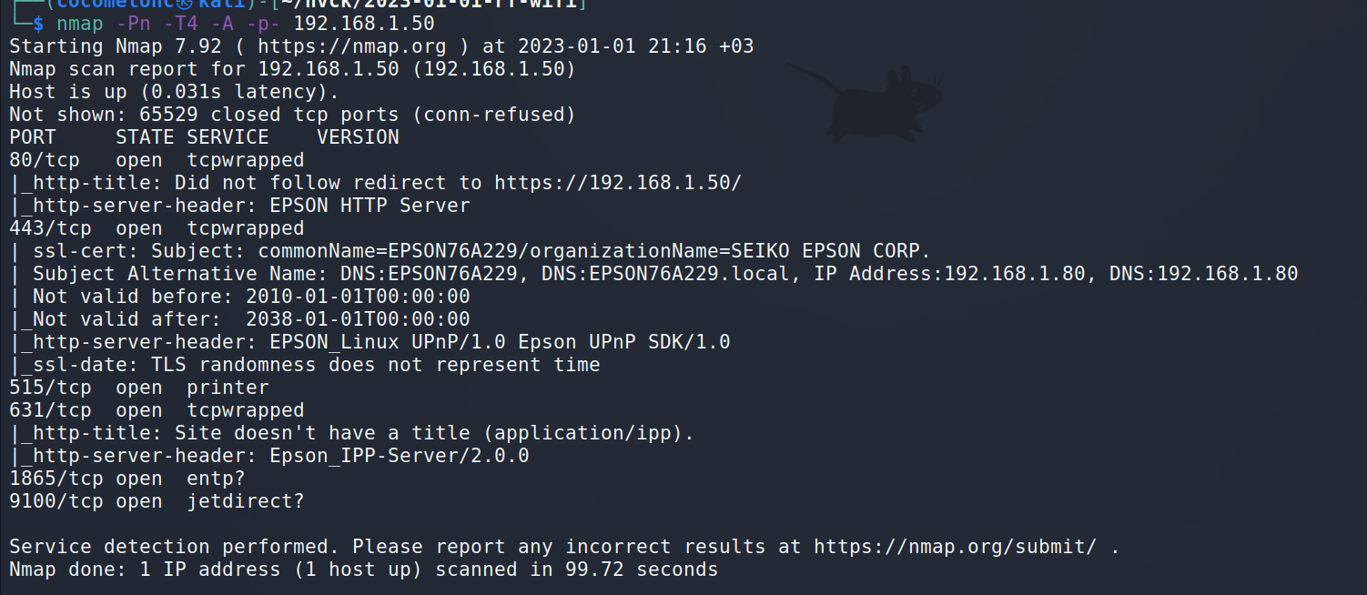 nmap all ports